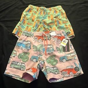 NWT Men's Psycho Tuna 6” board shorts Bundle of 2 Graphic designs